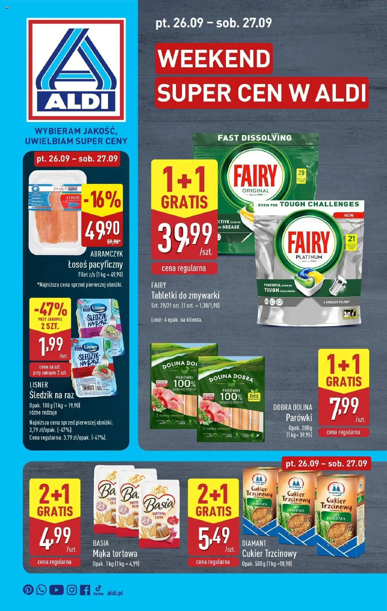Aldi Weekend promocji od 26.09.2025 - Nowa Gazetka - Numer strony 1