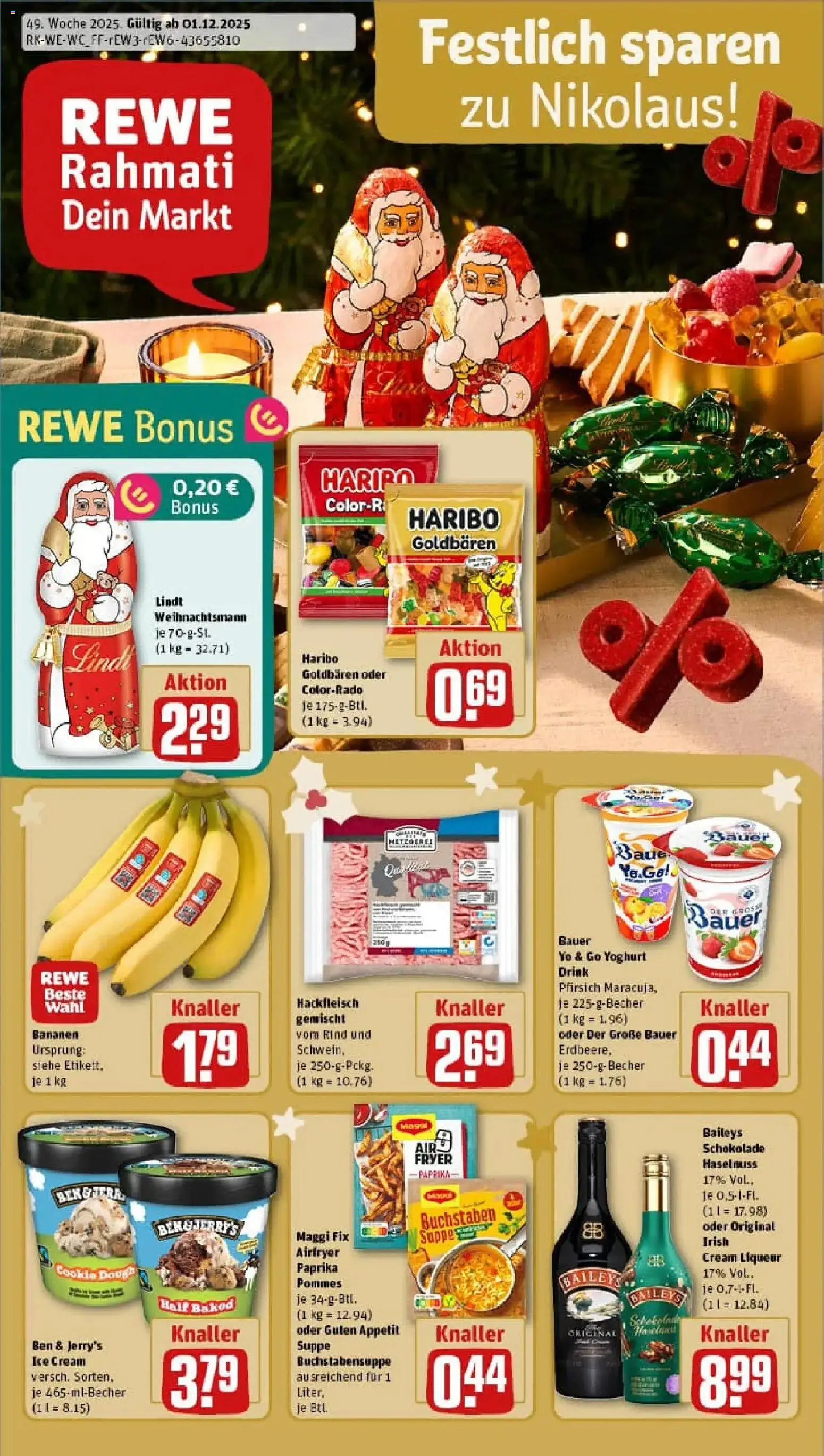 Vorschau von dem Prospekt des Geschäftes Rewe, gültig ab dem 01.12.2025