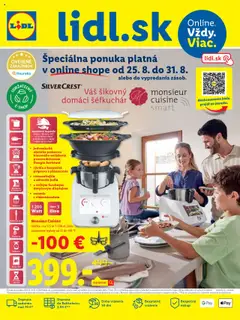 Náhľad Lidl letáku platného od 25.08.2025