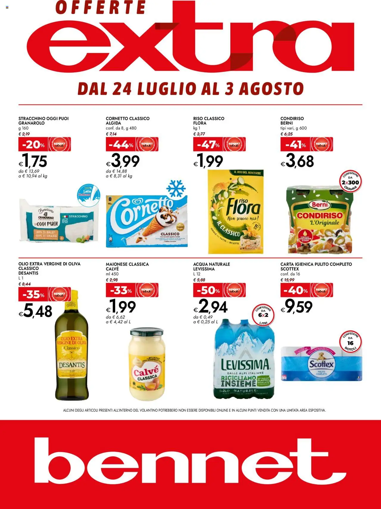 Volantino bennet valido da 24/07/2025 numero di pagina 1