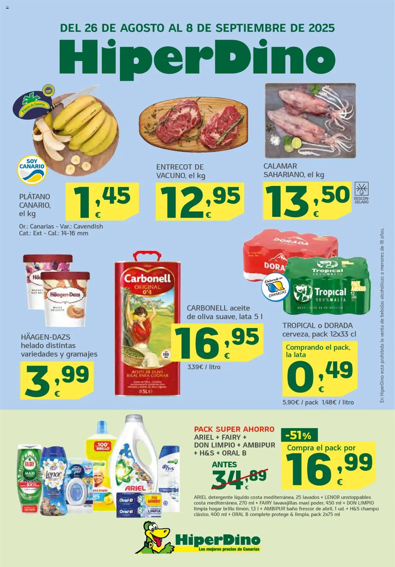HiperDino Folleto 26/08 - 08/09/2025 Ofertas