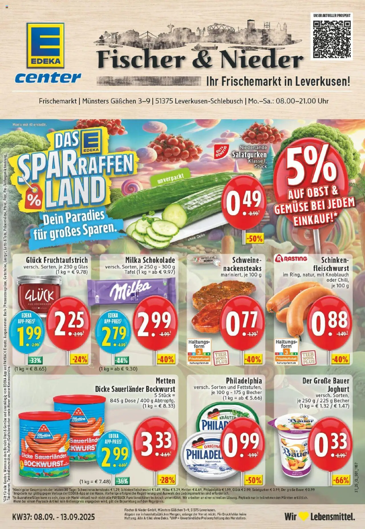 EDEKA Prospekt ab 07.09.2025 - Prospekt Leverkusen-Schlebusch Online