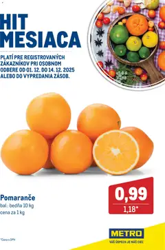 Náhľad Metro letáku platného od 01.12.2025