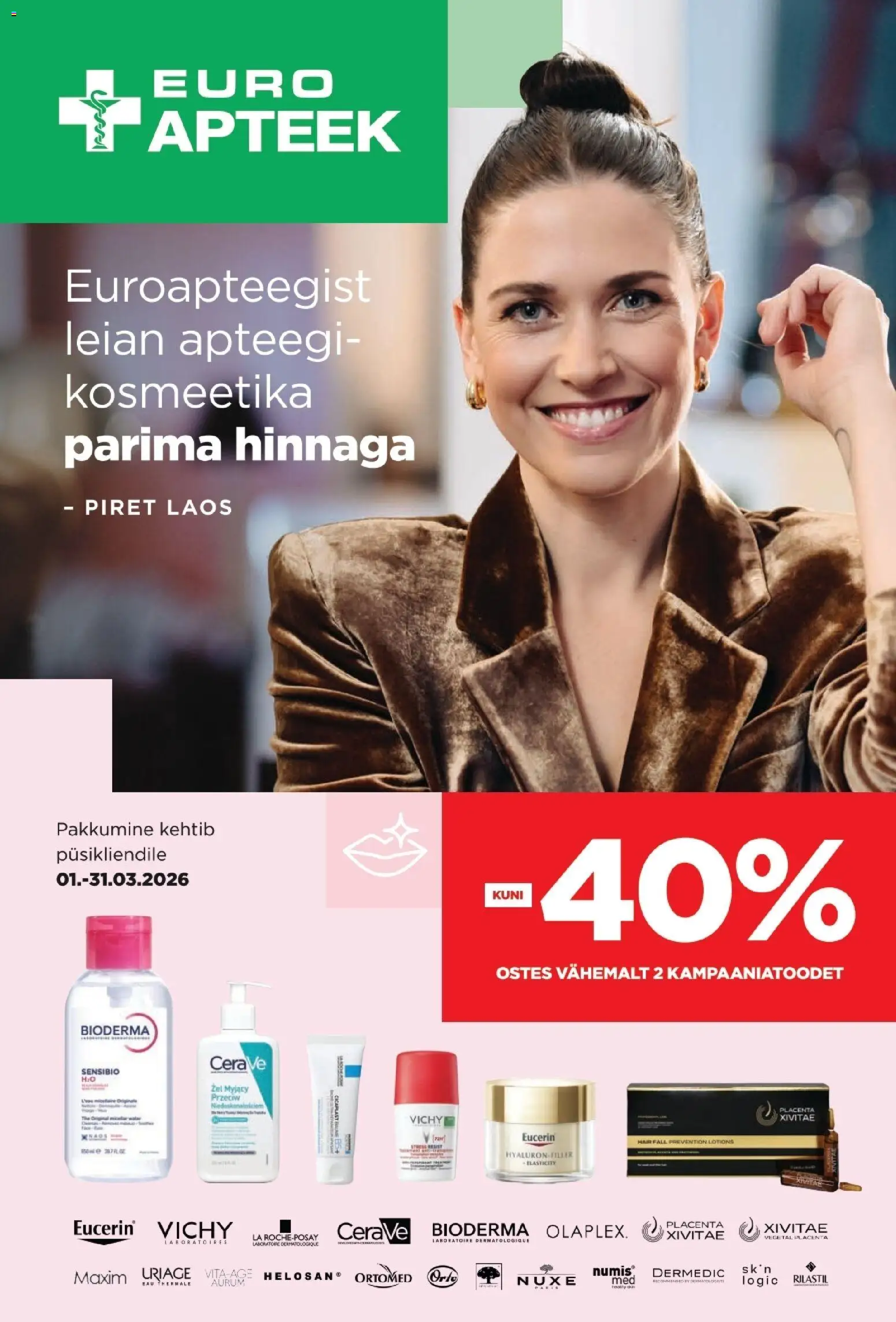 Euroapteek kliendilehe eelvaade alates 01.03.2026