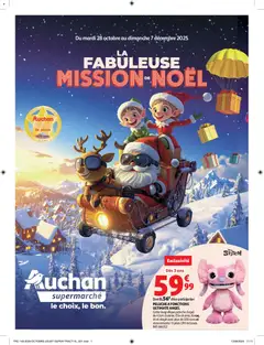 Prévisualisation de La fabuleuse mission de Noël dans votre super du magasin Auchan formulaire valide 28/10/2025