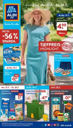 Vorschau von dem Prospekt des Geschäftes Aldi Süd, gültig ab dem 21.07.2025