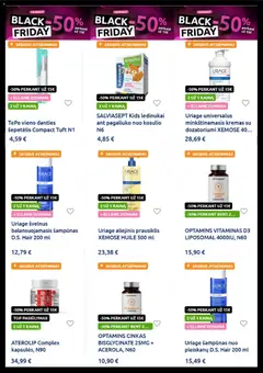 BENU parduotuvės leidinio Black Friday galiojančio nuo 2025.11.17 peržiūra | puslapis: 2