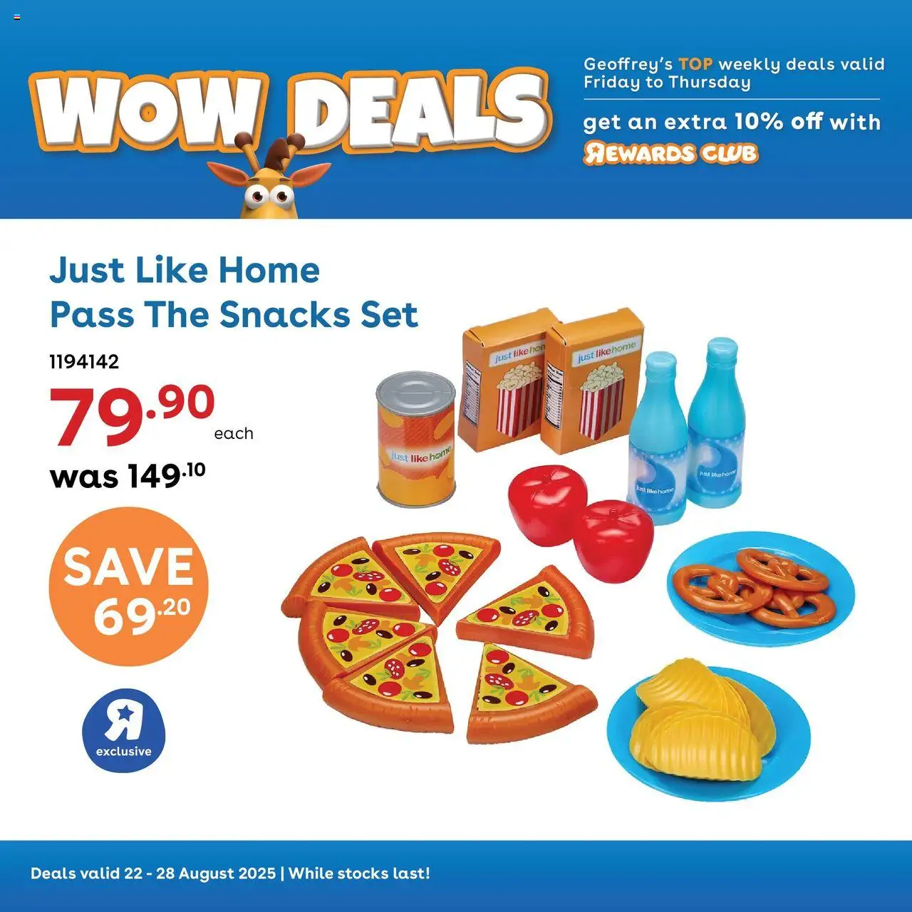 Toys R Us WOW Deals from 22/08 - 28/08/2025 > Promotions