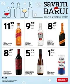 Rimi parduotuvės leidinio Leidinys - Alkoholinių gėrimų galiojančio nuo 2025.12.16 peržiūra