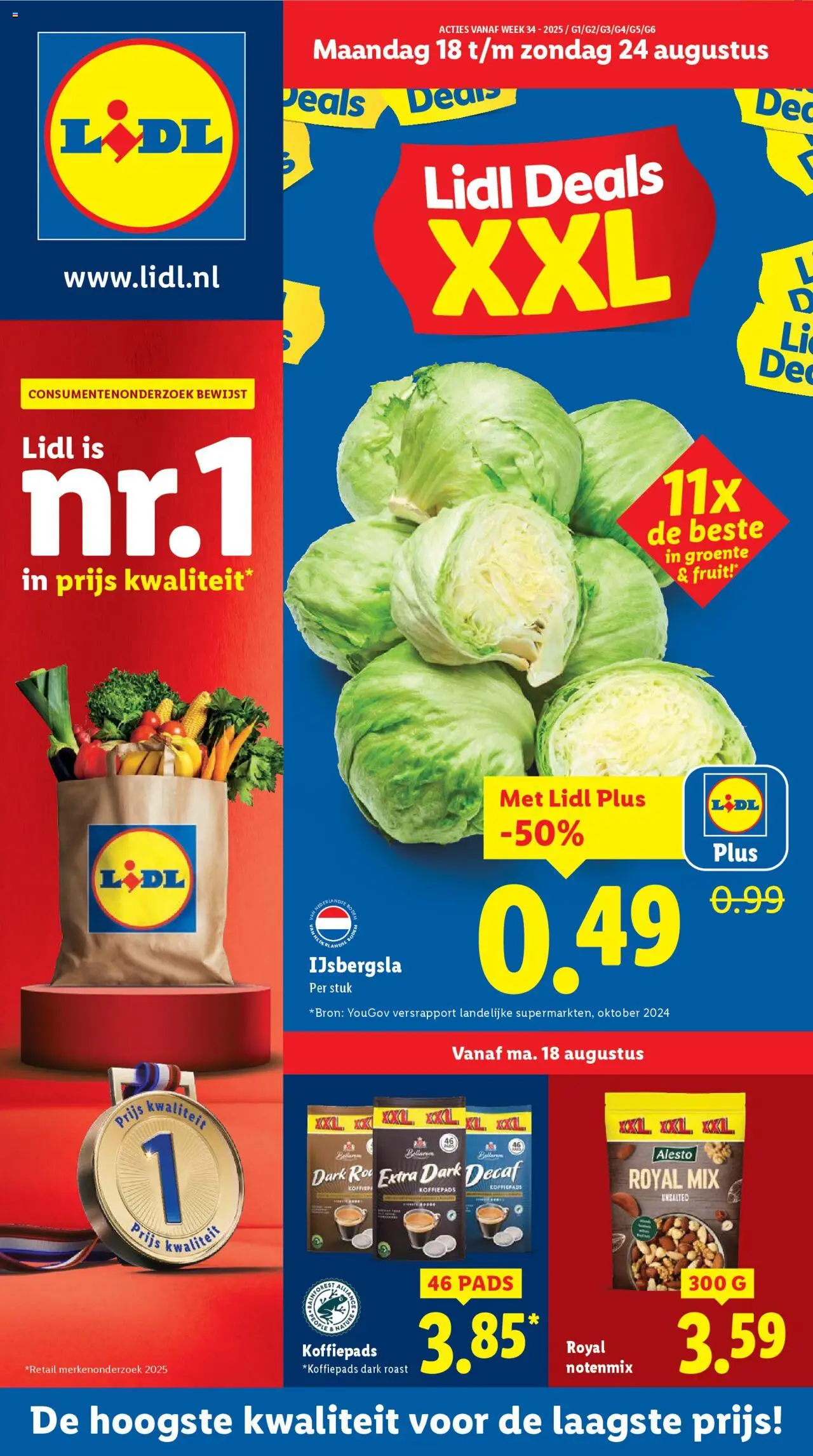 Lidl shop Folder week 34 geldig vanaf 18-08-2025 - Paginanummer 1