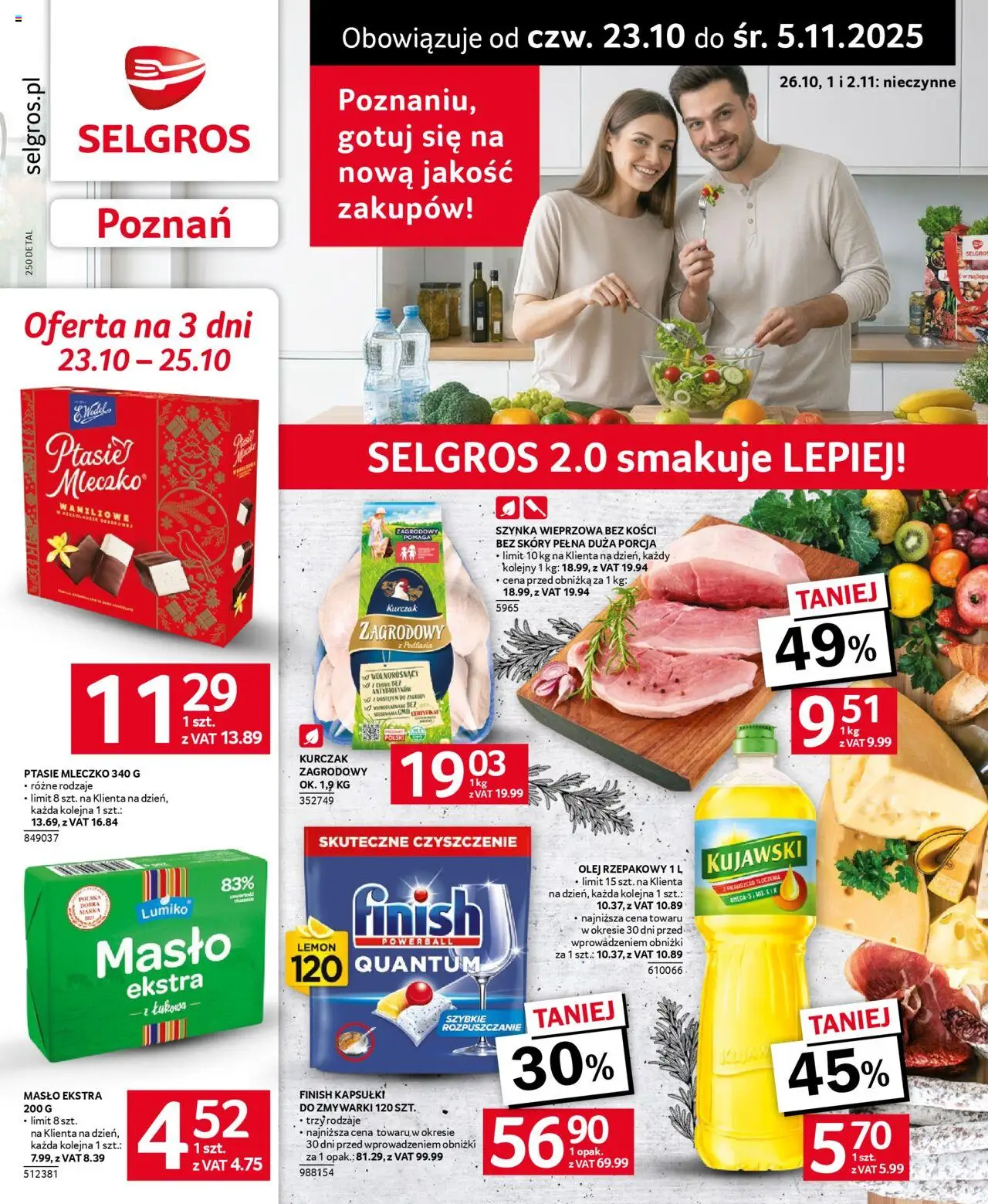 Selgros cash&carry Selgros 2.0 smakuje lepiej! od 23.10.2025 - Nowa Gazetka - Numer strony 1