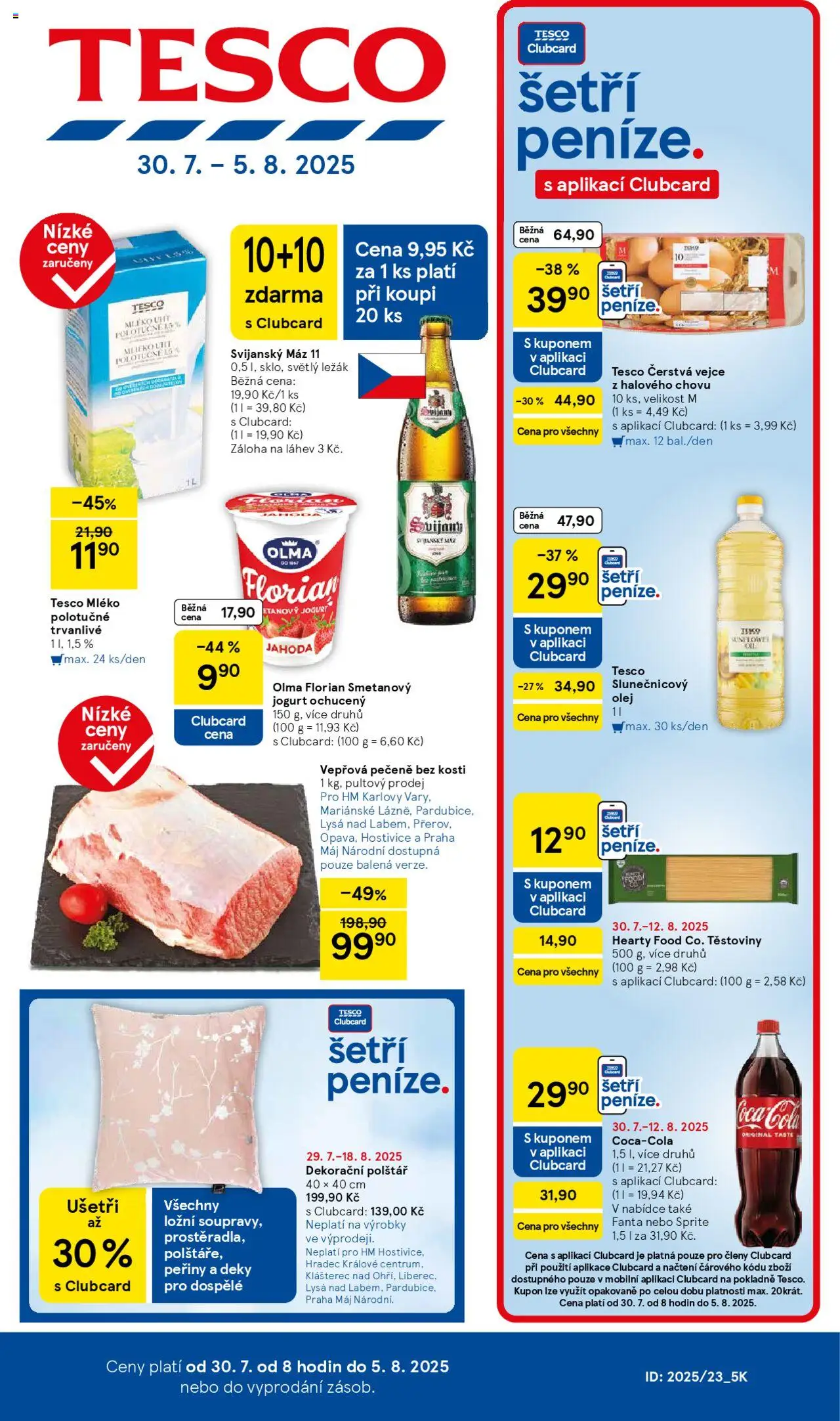  TESCO leták od 30.07.2025 - Akční "Hypermarket" leták
