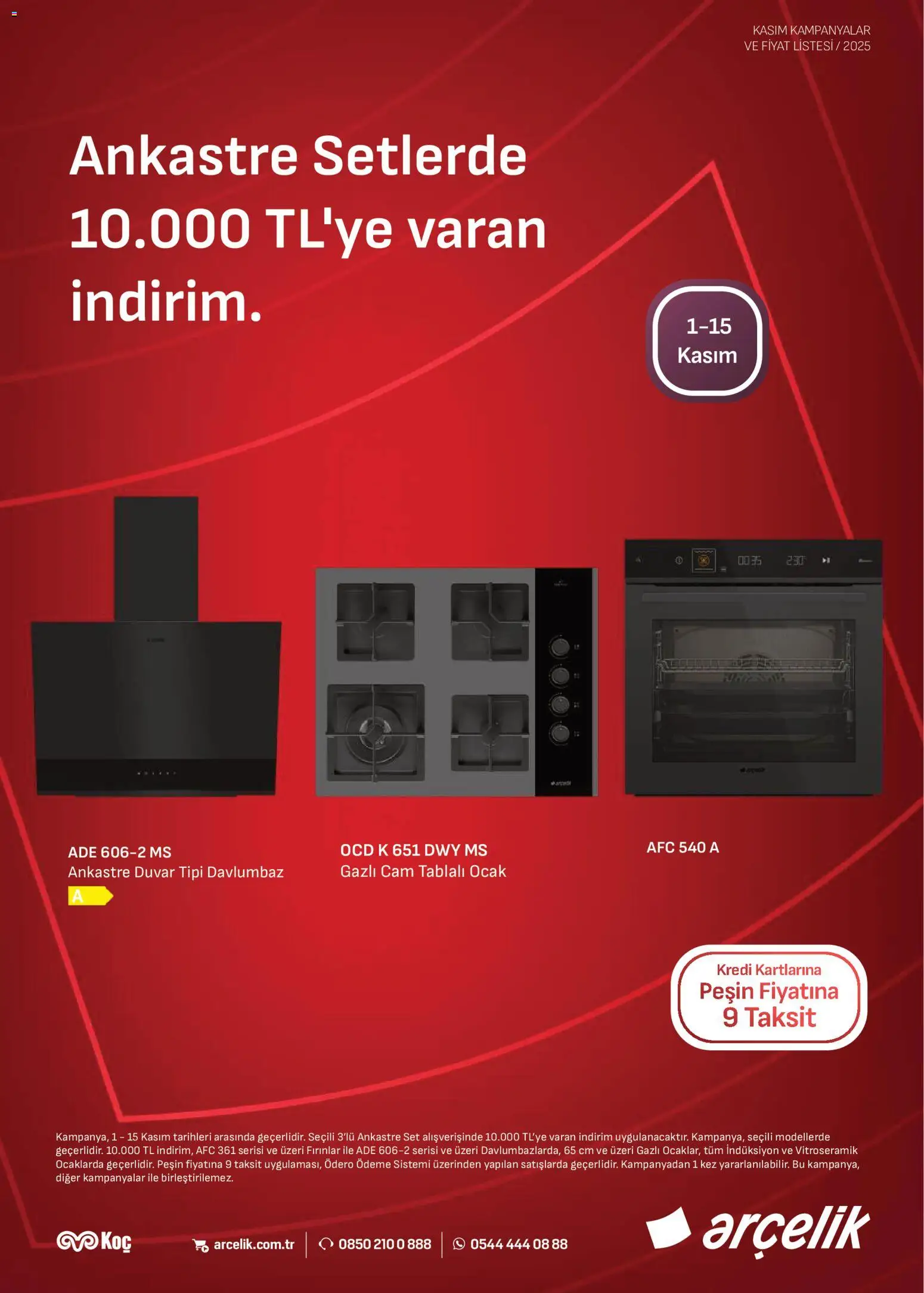 Arçelik Ankastre Kataloğu 01.11.2025 - Broşürünün önizlemesi