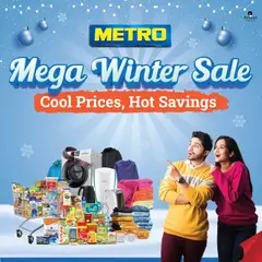 Preview of leaflet Mega Winter Sale from store Metro is valid from 30/11/2025