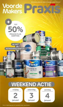 Voorbeeld van Weekend actie van winkel Praxis geldig vanaf 02-01-2026