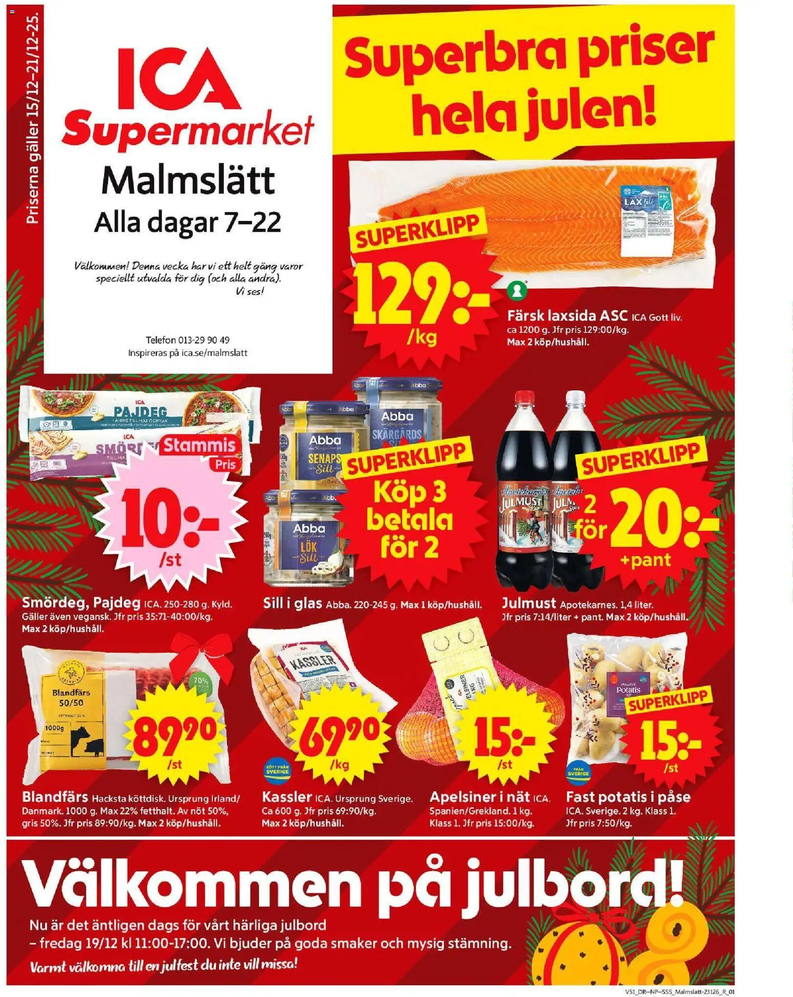 Förhandsgranska reklamblad Linköping från butik ICA Supermarket gäller från 15/12/2025
