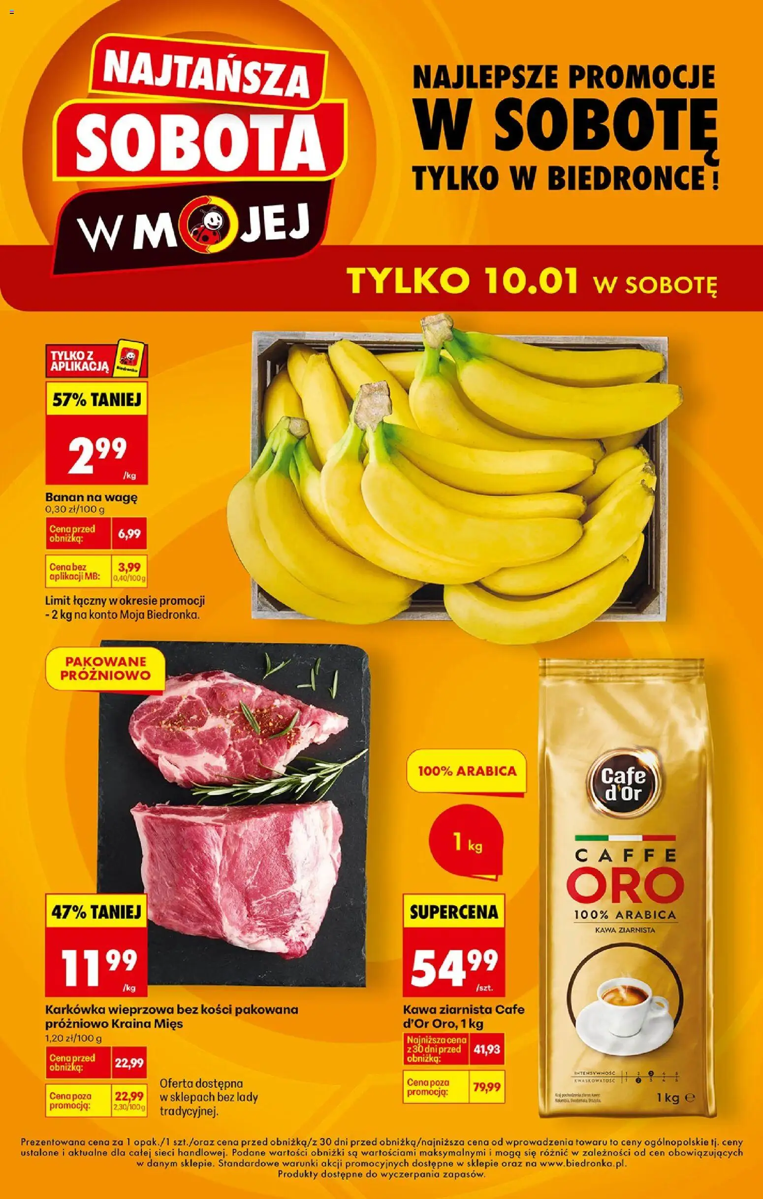 Pogląd gazetki "Najtańsza sobota" ze sklepu Biedronka ważnej od 10.01.2026