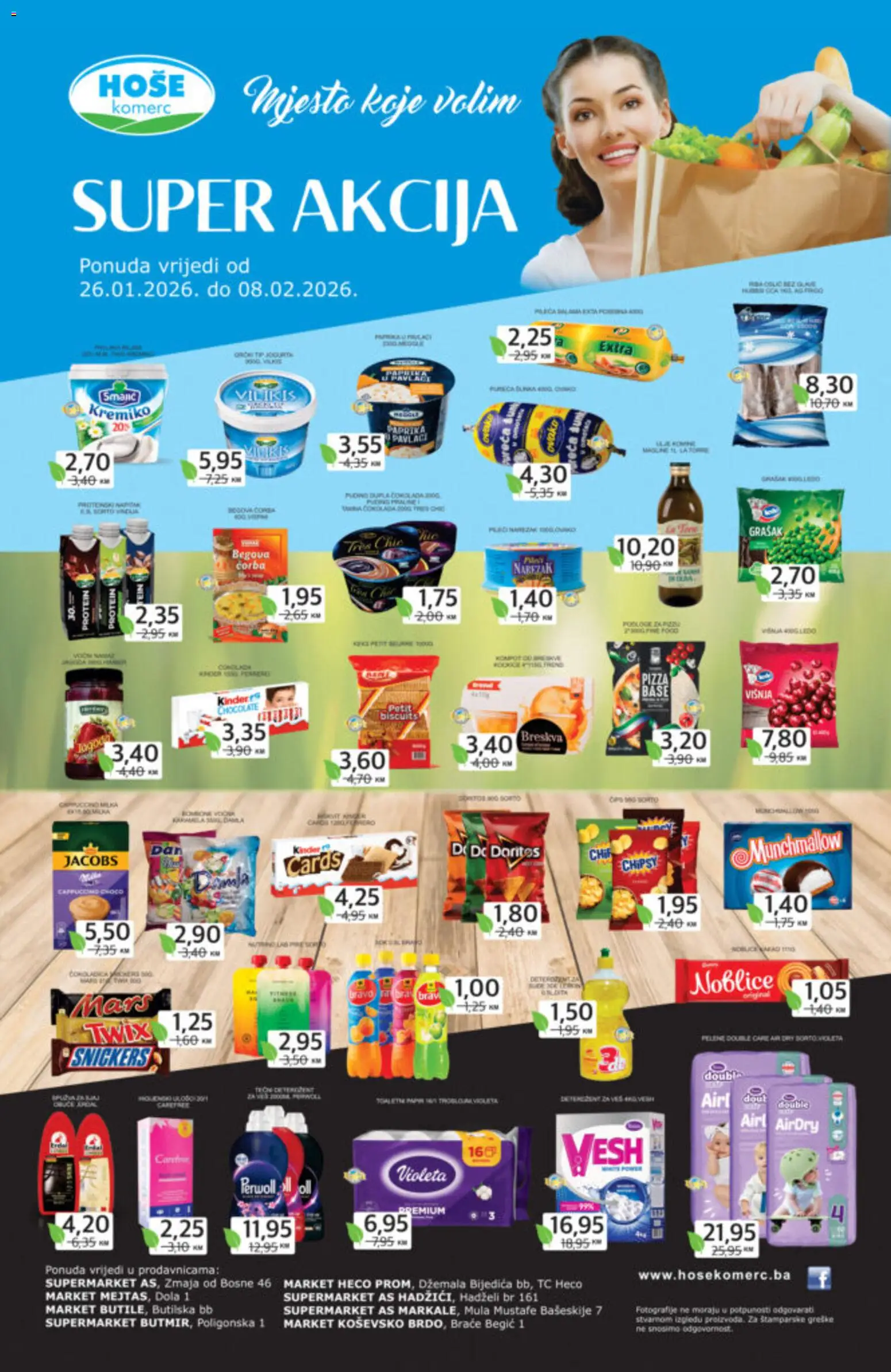 Pregled letka Katalog trgovine Hoše komerc vrijedi od 26.01.2026.