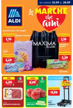 Anteprima dell'opuscolo Attuale volantino dal negozio Aldi valido da 22/09/2025