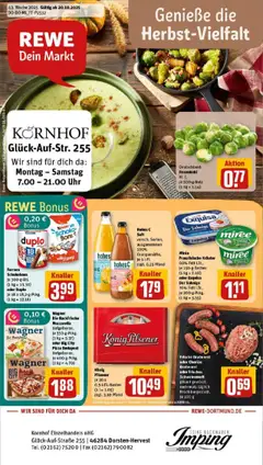 Vorschau von dem Prospekt des Geschäftes Rewe, gültig ab dem 19.10.2025