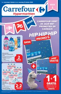 Voorbeeld van Folder week 40 van winkel Carrefour geldig vanaf 01/10/2025