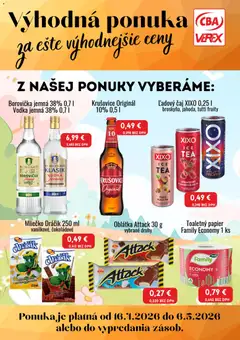 Náhľad CBA Verex letáku platného od 16.04.2026