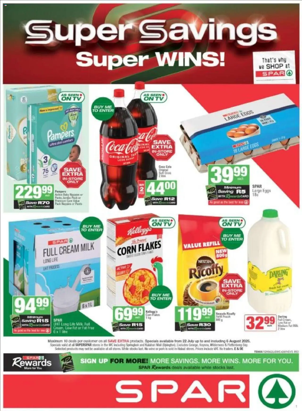 Superspar Western Cape - Weekly Specials from 22/07 - 06/08/2025 > Promotions