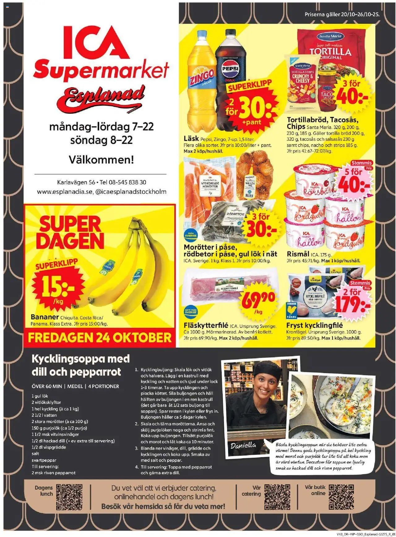 Stockholm är giltig 20/10 2025 > Veckans Erbjudanden gäller från 20/10/2025 till 26/10/2025 sidnummer 1