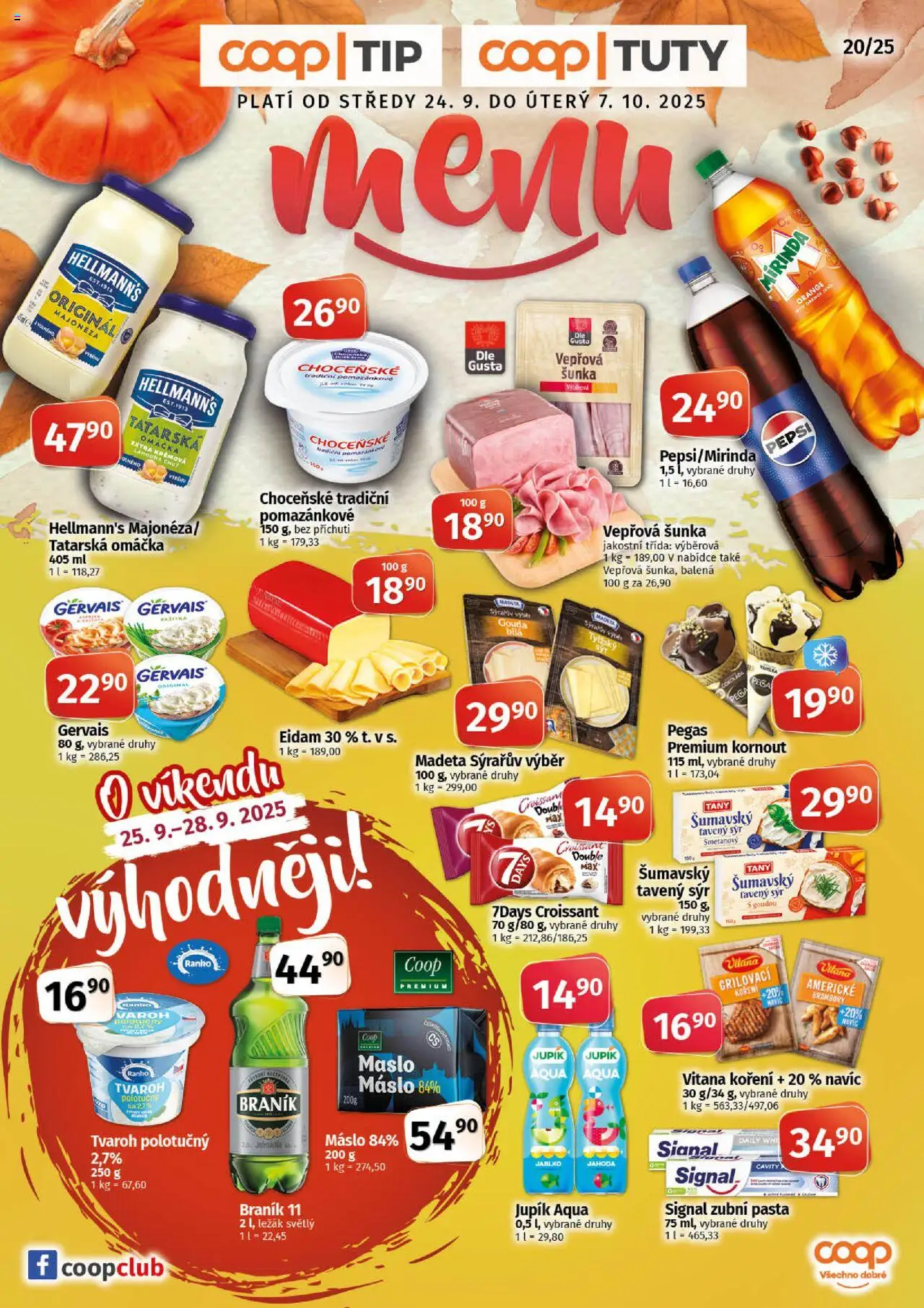  COOP Leták - Tuty (24.09.2025) - Jednota leták