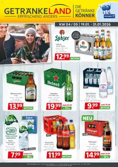 Vorschau von dem Prospekt des Geschäftes Getränkeland, gültig ab dem 19.01.2026