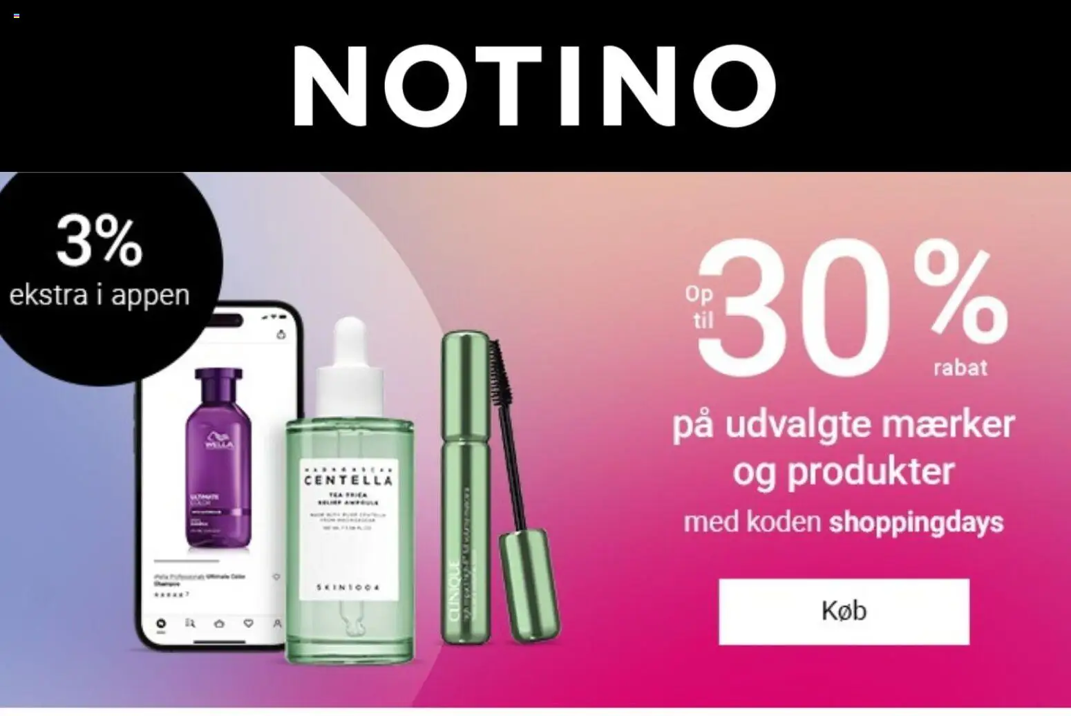 Eksempel på tilbudsavis Notino fra butik Tilbud gyldig fra 20/04/2026