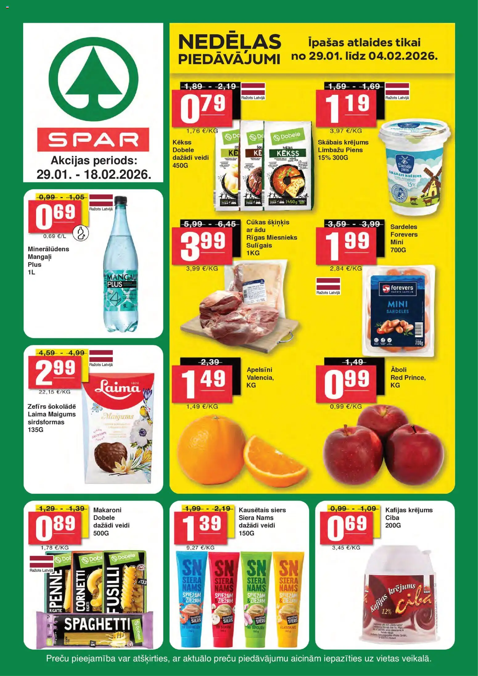 Skatīt Spar akciju bukletu, derīgs no 29.01.2026.