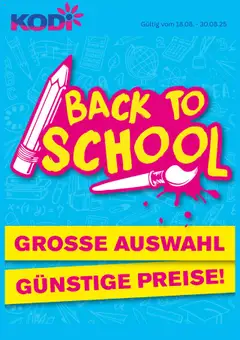 Vorschau von dem Prospekt des Geschäftes KODi, gültig ab dem 18.08.2025