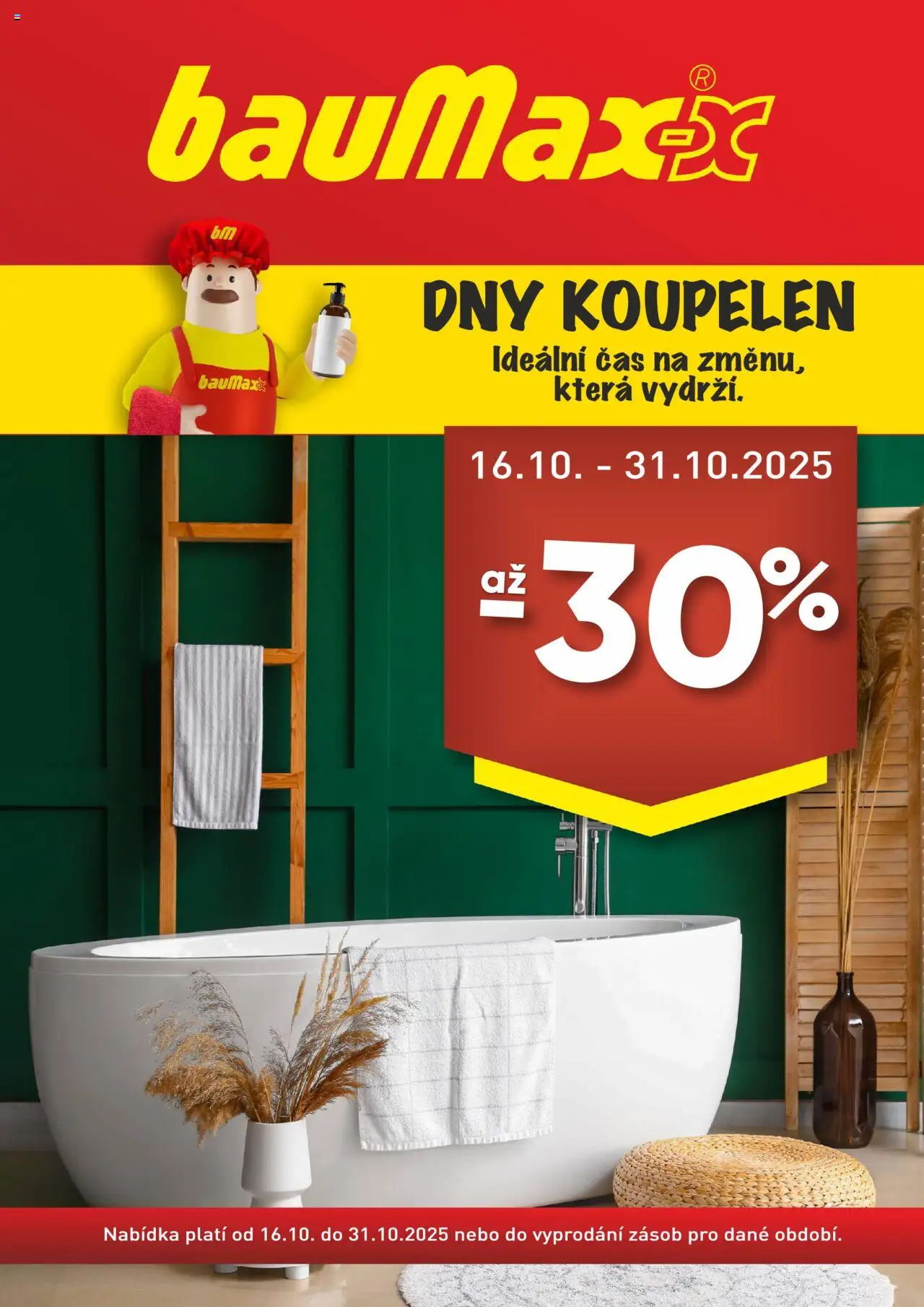  BAUMAX Leták - Dny koupelen (16.10.2025 - 31.10.2025)