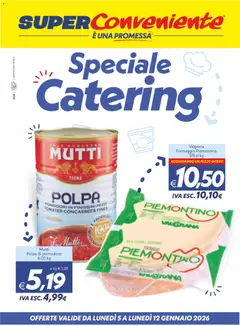 Anteprima dell'opuscolo Volantino Catering Enna, Misterbianco dal negozio SuperConveniente valido da 05/01/2026