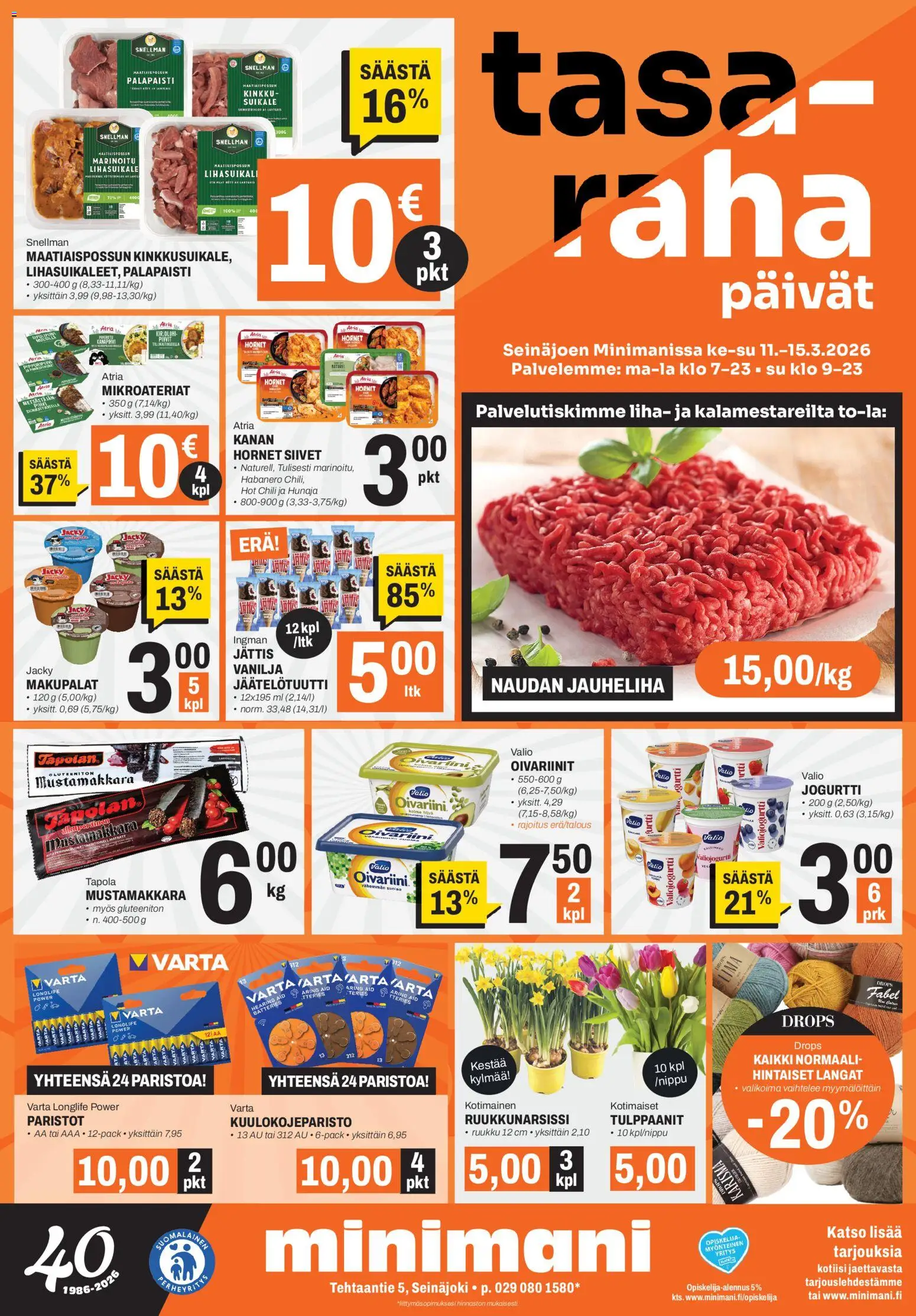 Kaupan Minimani Minimani tarjoukset - Seinäjoki esikatselu, voimassa 11/03/2026