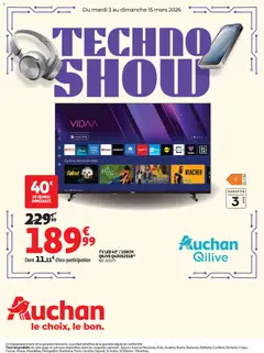 Voorbeeld van Auchan High tech électroménager van winkel Auchan geldig vanaf 03/03/2026