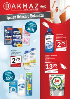Pregled letka Tjedan orbica trgovine Bakmaz vrijedi od 22.09.2025