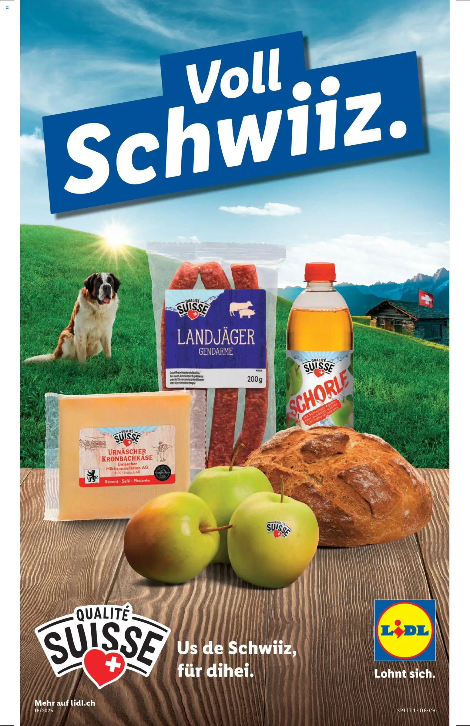 Vorschau des Merkblatts Lidl aktionen Qualité Suisse vom Shop Lidl gültig von 16.04.2026 bis 22.04.2026