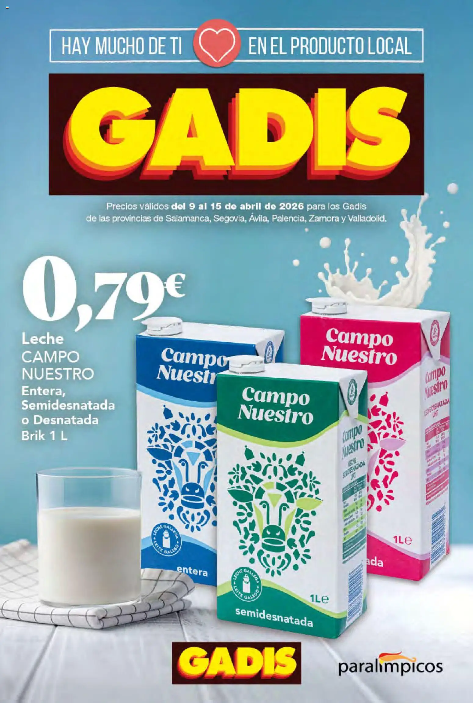 Vista previa del folleto de la tienda Gadis válido desde el 09/04/2026 - Té, Leche