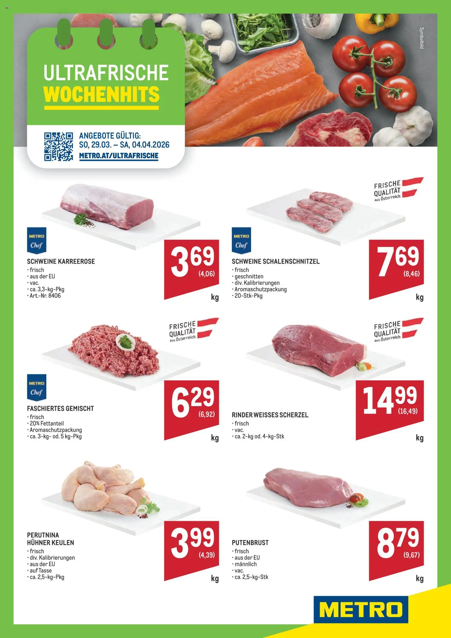 Vorschau der Angebote: Metro Metro Angebote Wochenhits gültig ab 29.03.2026