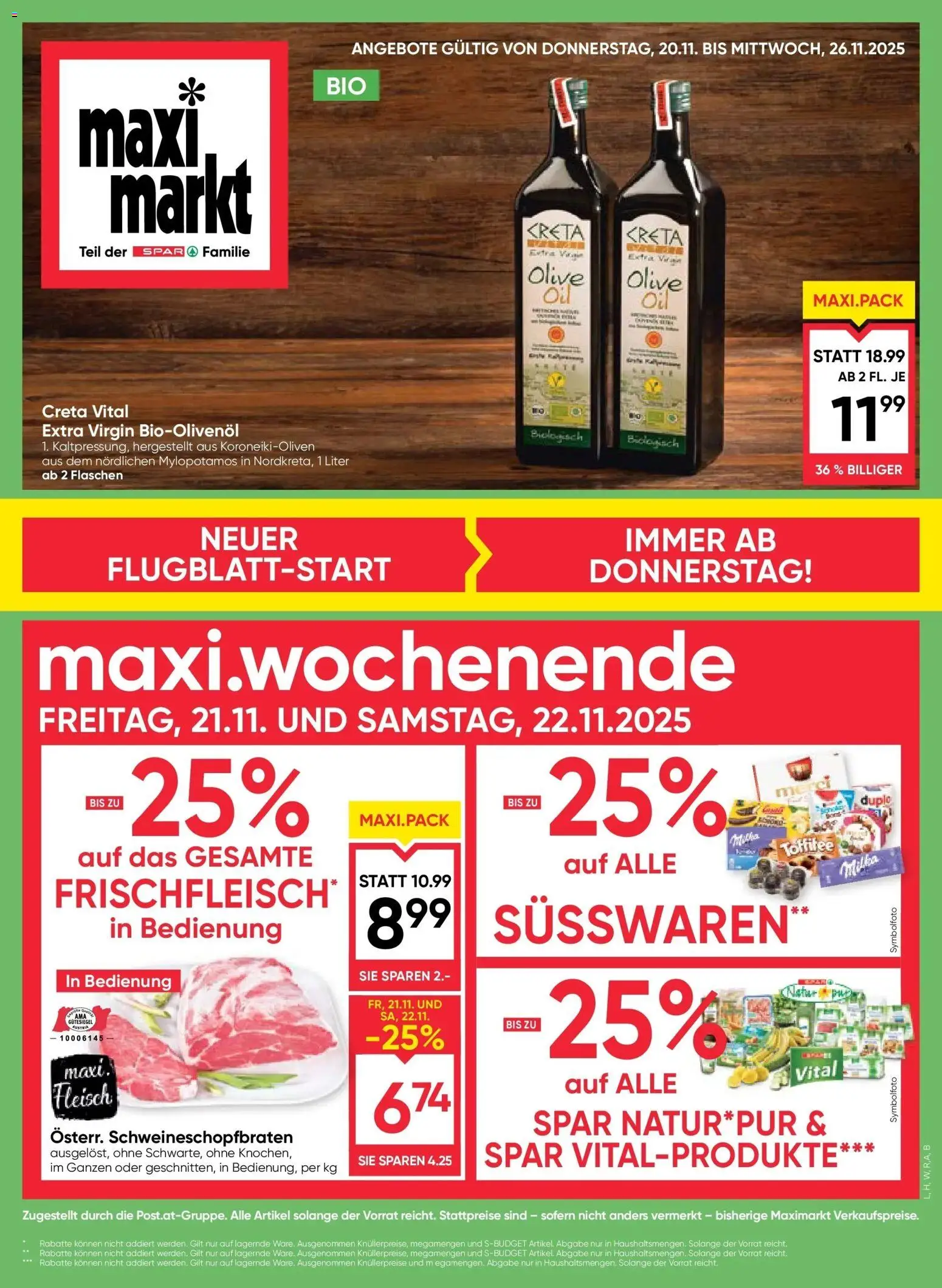 Vorschau der Angebote: Maximarkt Wels, Ried gültig ab 20.11.2025