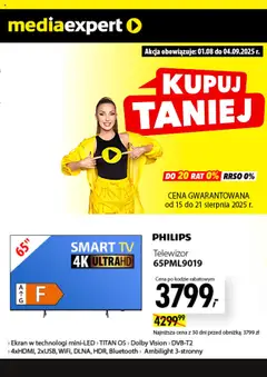 Pogląd gazetki "Promocje" ze sklepu Mediaexpert ważnej od 15.08.2025
