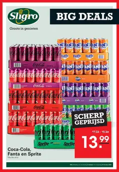 Voorbeeld van Big Deals Cafetaria van winkel Sligro geldig vanaf 09-10-2025