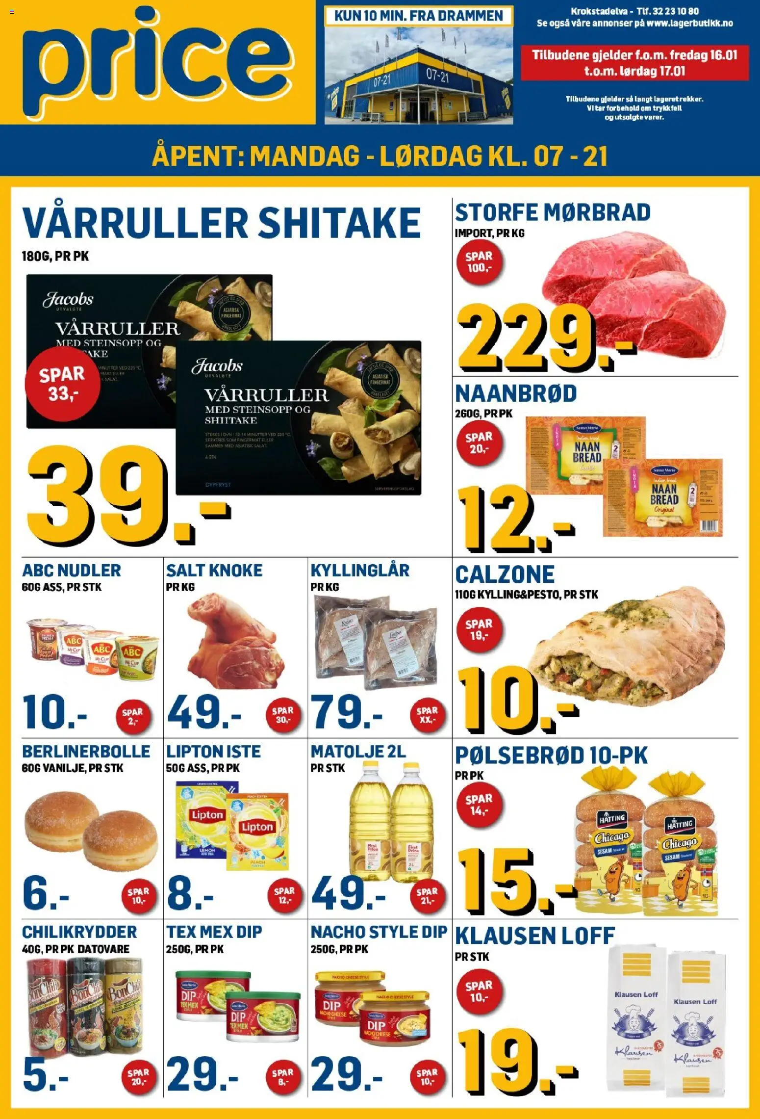 Forhåndsvis Kundeavis fra butikk Price Lagerbutikk gyldig fra 16/01/2026