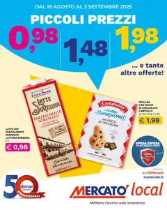 Anteprima dell'opuscolo Volantino Local dal negozio Mercatò valido da 18/08/2025