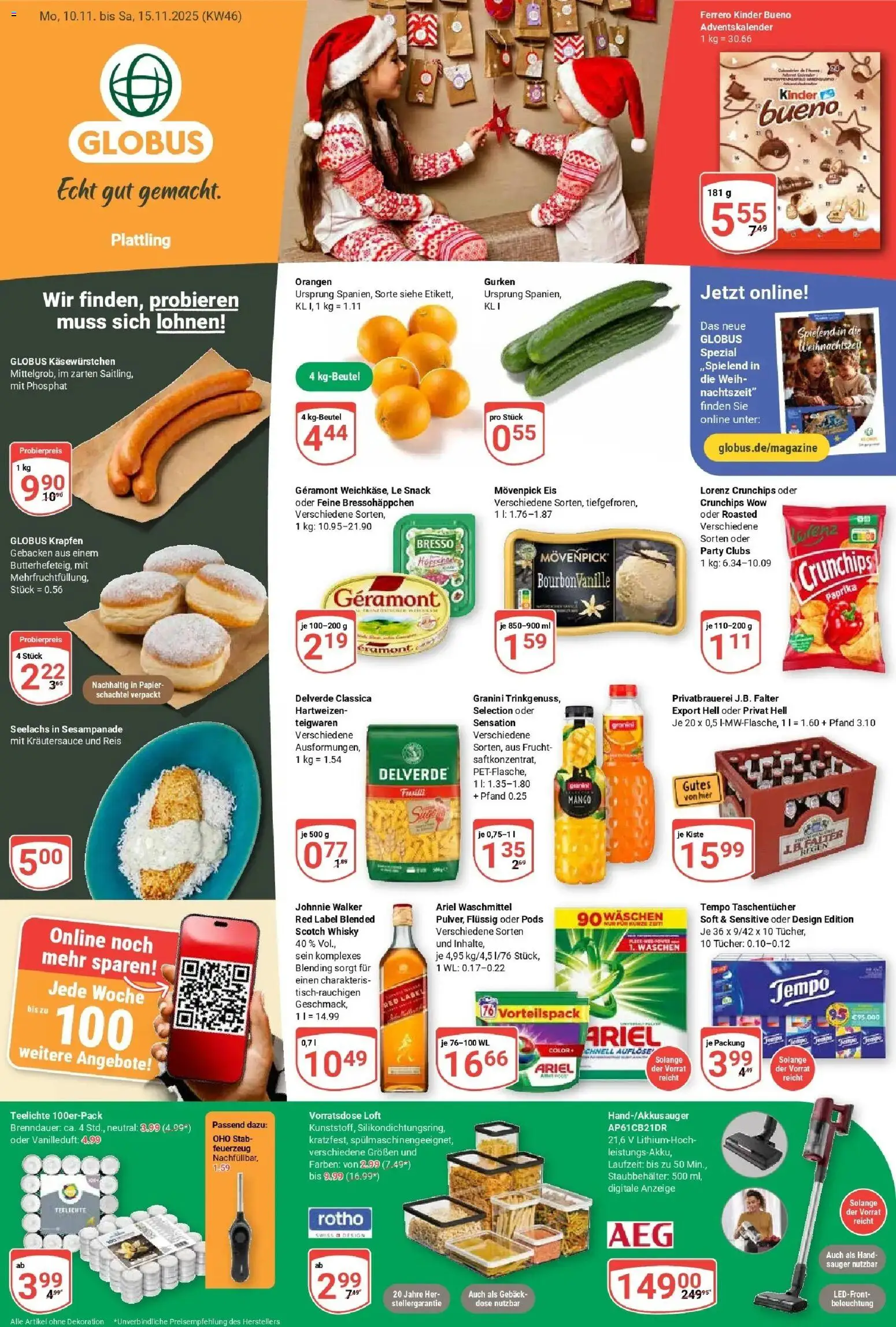 Vorschau von dem Prospekt des Geschäftes Globus, gültig ab dem 10.11.2025