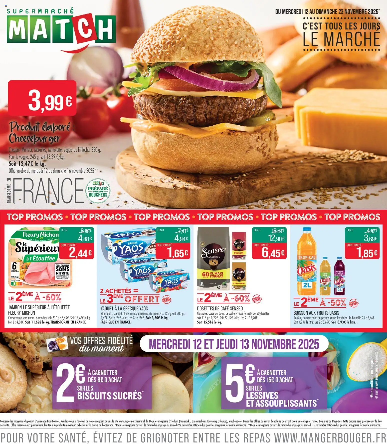 Prévisualisation de C'est tous les jours le marché du magasin Match Supermarché formulaire valide 12/11/2025