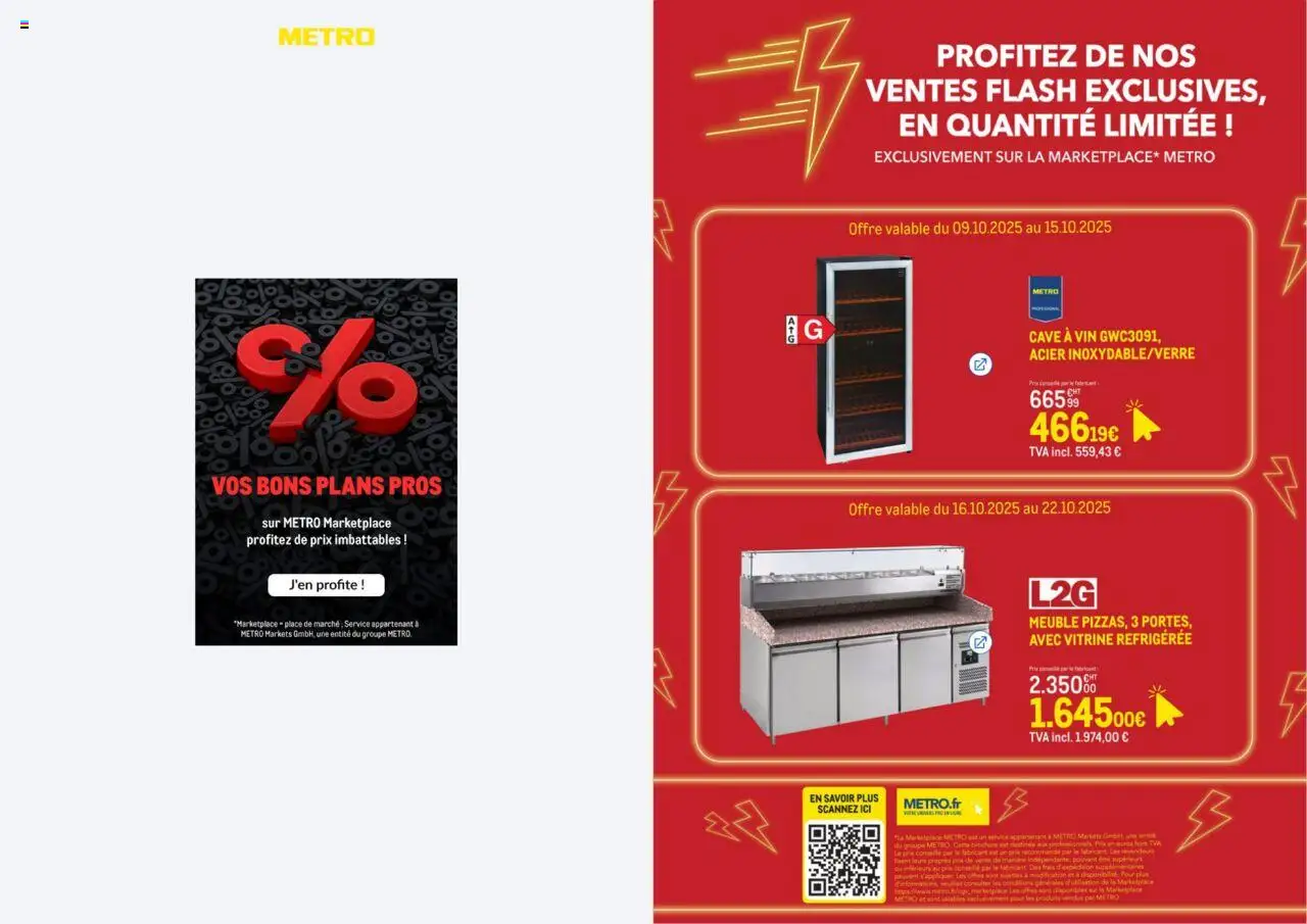 Offres Flash Marketplace de la boutique METRO valable du 09/10/2025 - Page numéro 1