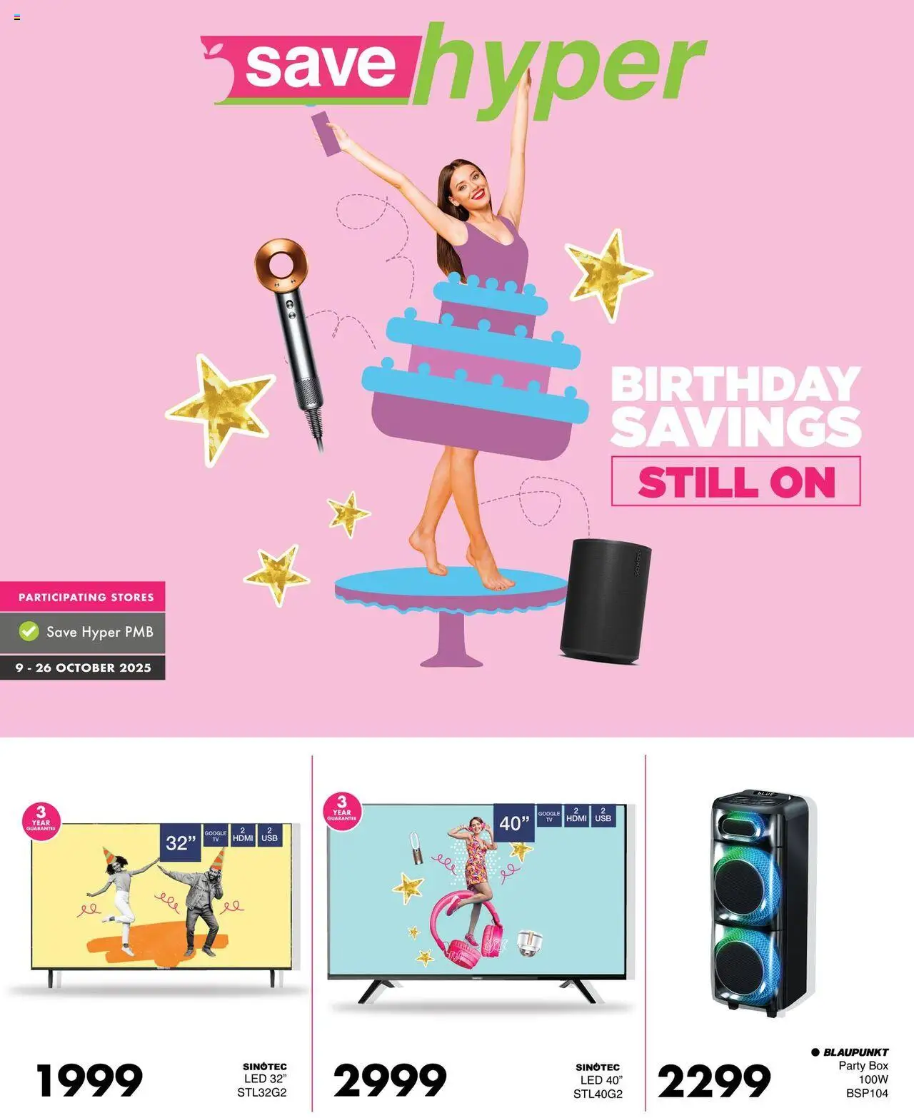 Save Appliacne Specials from 09/10 - 26/10/2025 > Promotions